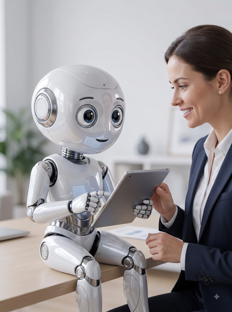 Robot tương tác với khách mời